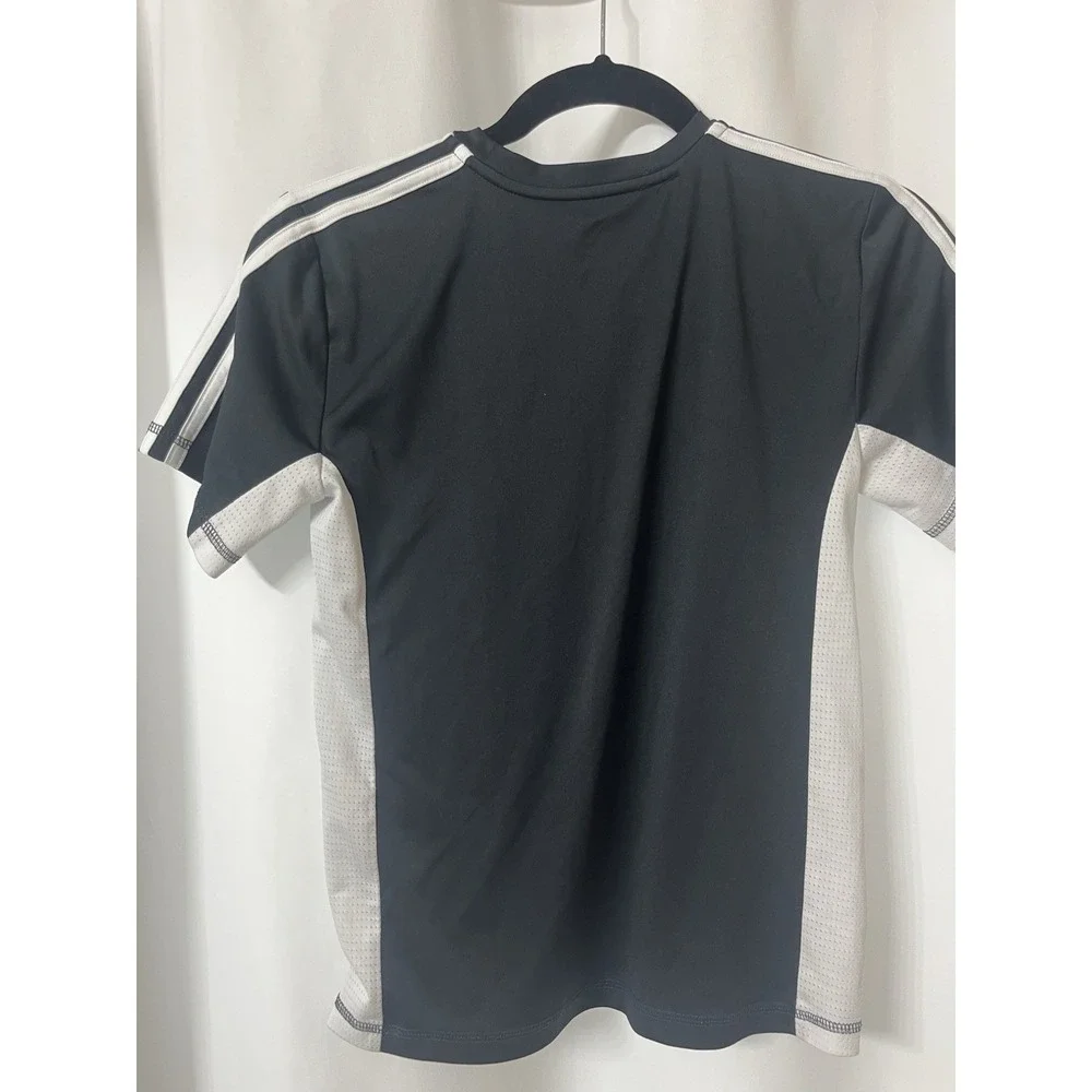 Boy's,‎ Size Small 8 black/white, Adidas shirt. D66
